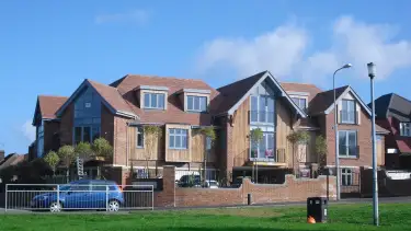 Luxury new build apartment development with contemporary architecture in Chigwell Essex