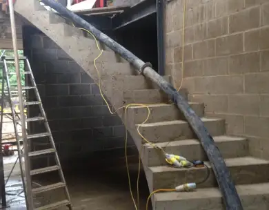 Luxury basement staircase and structural construction works in Chigwell Essex