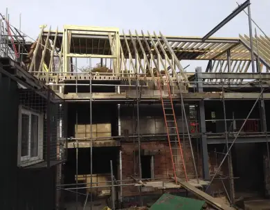 Luxury new build roof structure and basement construction in Chigwell Essex