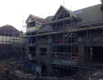 Luxury new build house with basement construction in Chigwell Essex