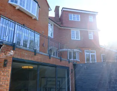 Luxury new build home with rear extension and large sliding doors in Loughton Essex