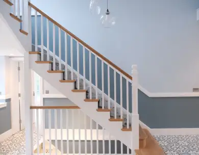 Bespoke staircase and luxury interior renovation in modern Loughton home