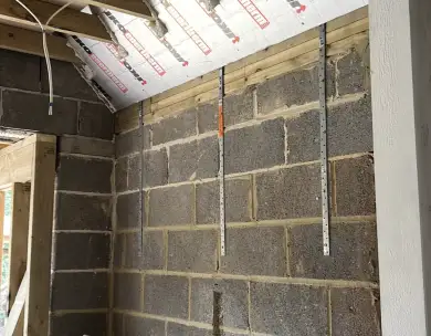 Garage conversion and structural building works in progress in Loughton Essex