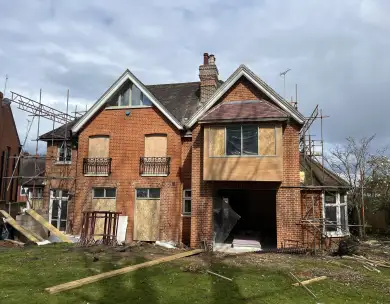 Luxury new build residential property under construction in Loughton Essex