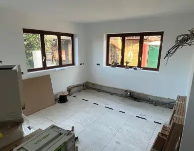 Luxury kitchen renovation and flooring installation in Gillingham Kent