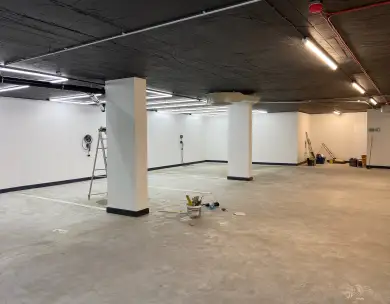 Luxury basement and garage construction area in Chigwell Essex