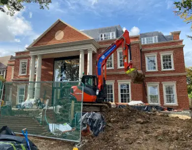 Luxury mansion new build and construction works in Chigwell Essex