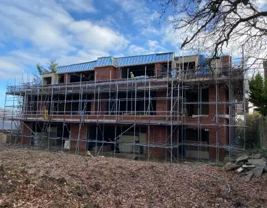 Luxury new build residential development under construction in Chigwell Essex