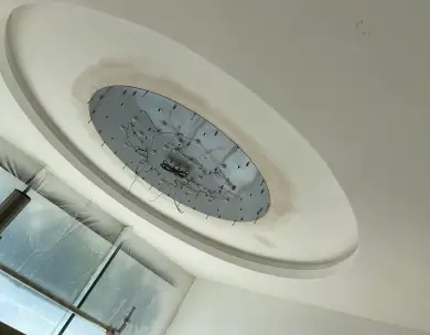 Luxury ceiling light feature and modern interior detailing in Chigwell Essex