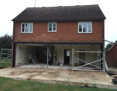 Modern rear extension and bifold door installation in Ongar Essex