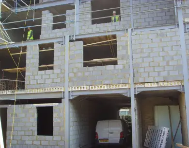 Multi-storey apartment development under construction in E1 London