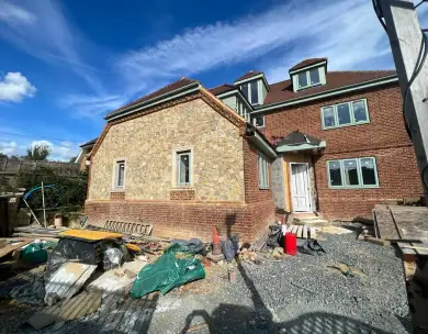 Luxury side extension and residential construction works in Epping Essex