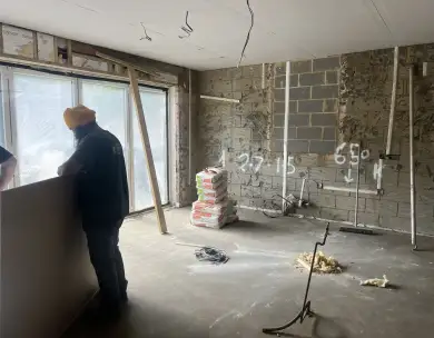 Open plan extension and refurbishment works in progress in Loughton Essex